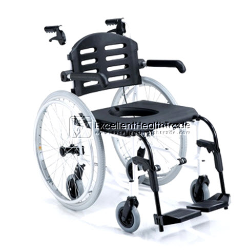 00572: รถเข็นอาบน้ำ สามารถนั่งถ่ายได้ ถอดล้อได้ (Shower and toilet wheelchair)