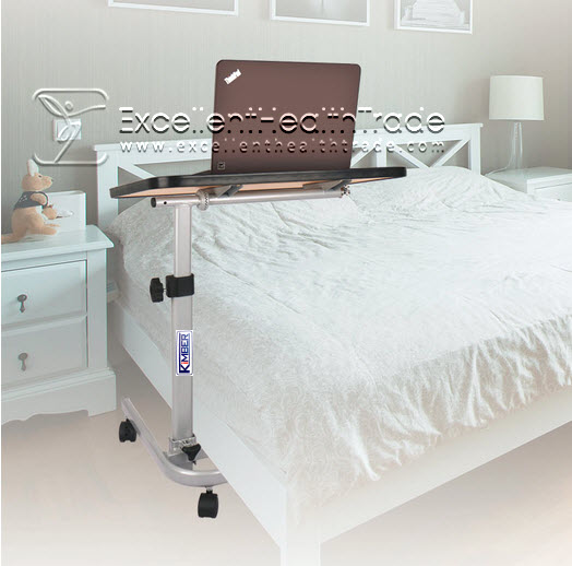 00700: โต๊ะคร่อมเตียงพับเก็บได้ หมุน top (Moving rotating overbed table)