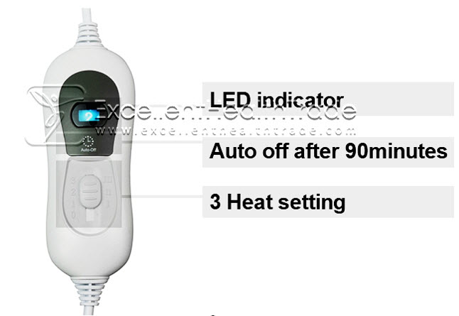 00715 : แผ่นประคบร้อนแบบผิวสัมผัสนุ่ม (Super Cozy Fast Heating Pad)